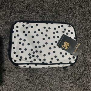 Bag & Carry White W/ Black Polka Dots Travelers Jewelry Storage Bag New